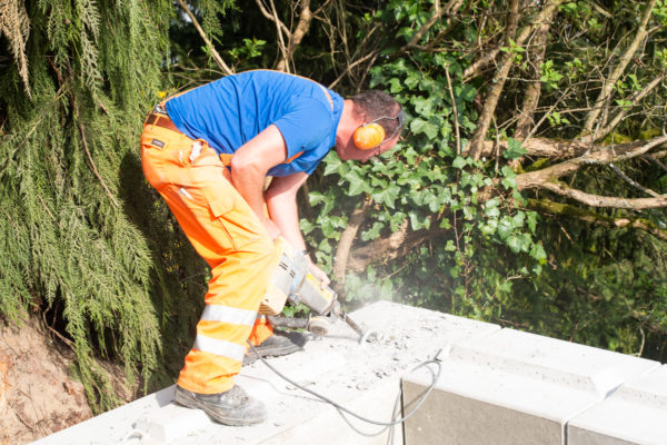 Fotoreportage Arbeiter Baustelle